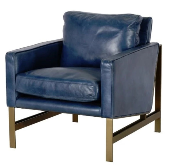 Leather, Chazzie Chair Blue